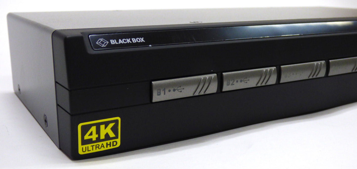 black box 4 port single head displayport 1.2 front buttons
