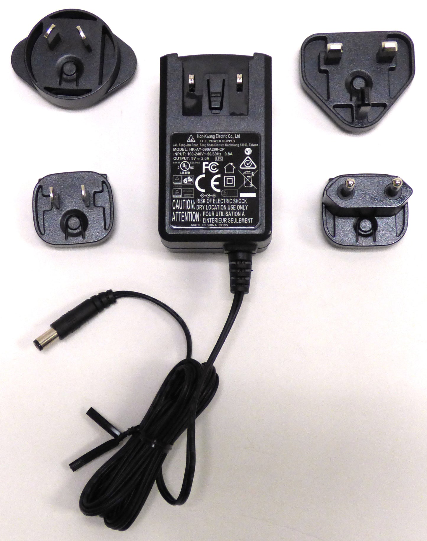 black box 4 port single head displayport 1.2 power brick and plugs