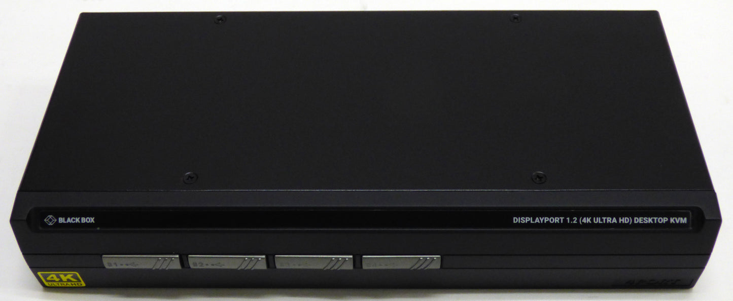black box 4 port single head displayport 1.2 top front view