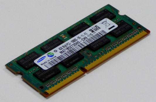 Samsung 4GB (2Rx8) PC3-10600S DDR3 SODIMM M471B5273DH0-CH9 Laptop RAM