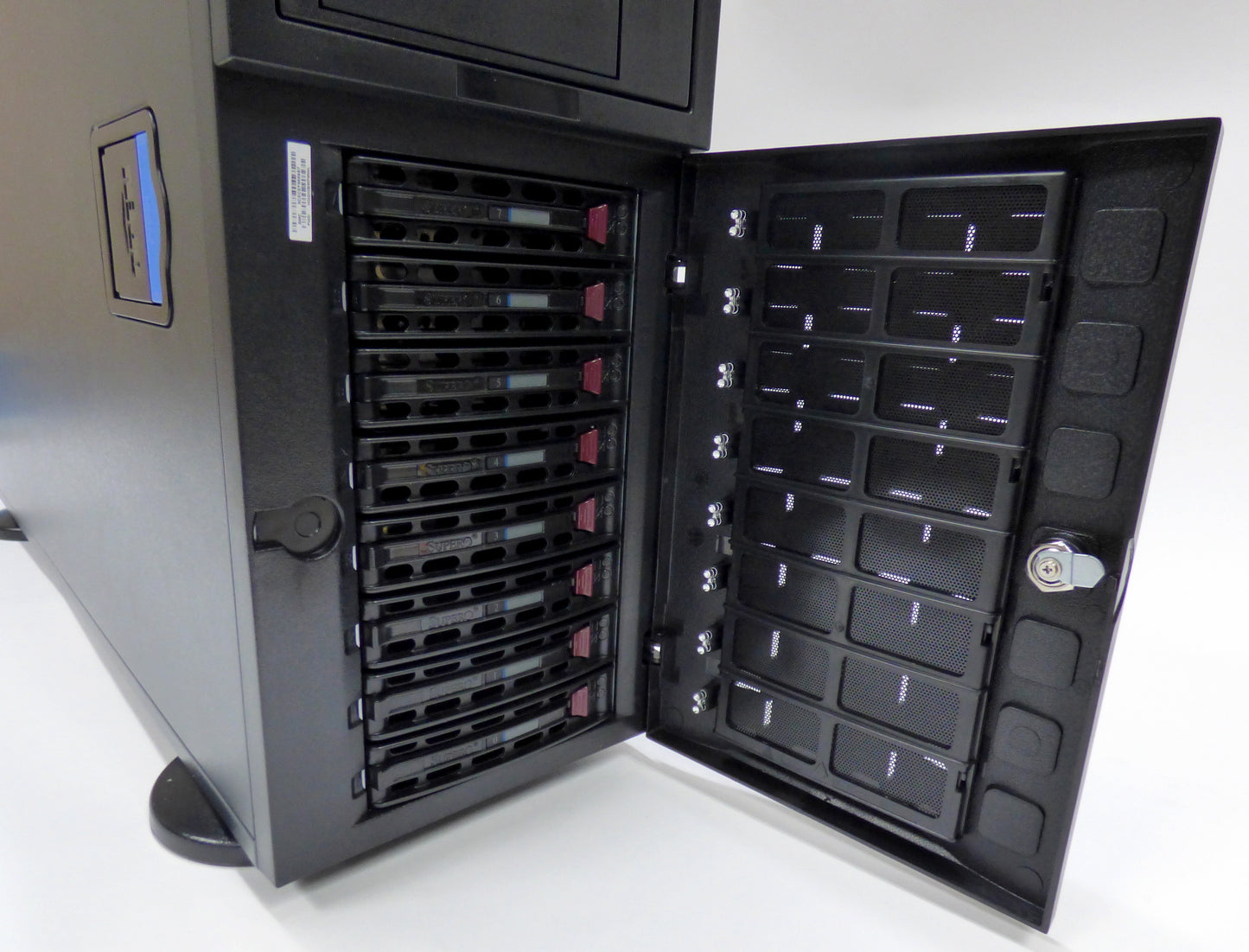 ASRock Rack Tower Dual AMD EPYC 7742 128x Cores! 512GB RAM 2x 1.92TB NVMe 10GBe