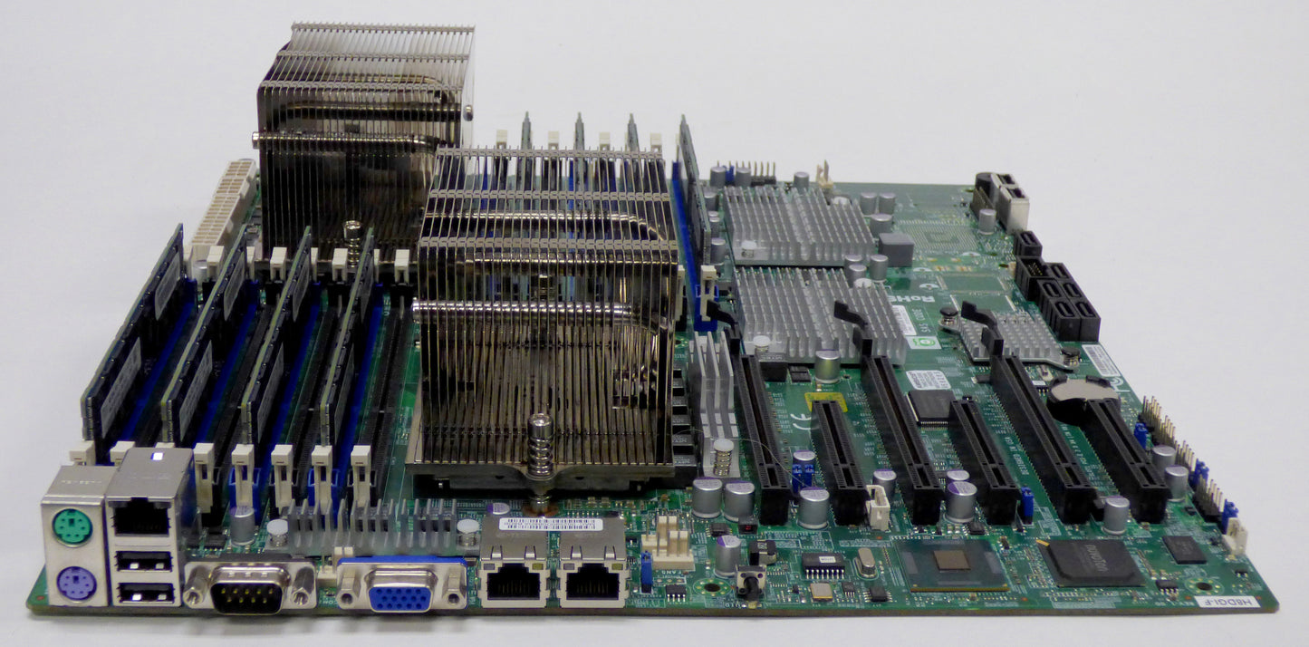 Supermicro H8DGI-F Combo with Dual AMD Opteron 6376 CPUs & 64GB DDR3 RDIMM