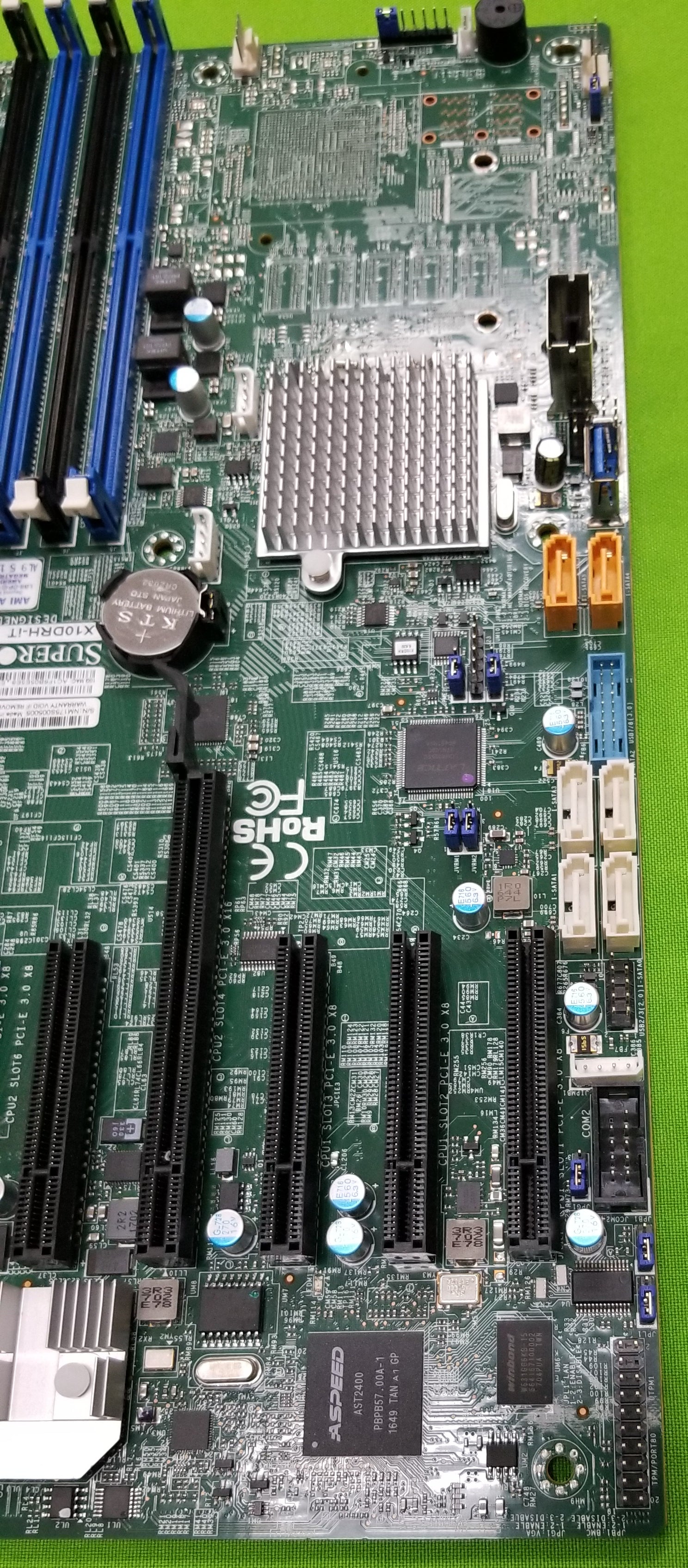 supermicro x10drh-it pcie, connectors, and pins