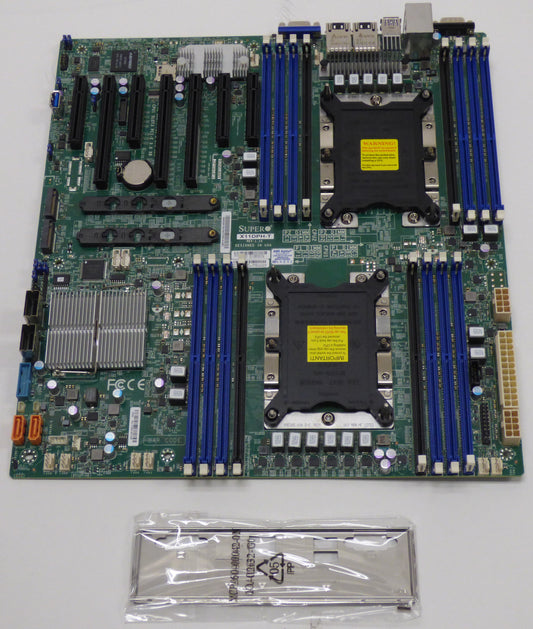 supermicro x11dph-t top view and io plate