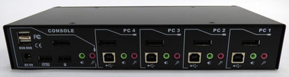 black box 4 port single head displayport 1.2 rear ports