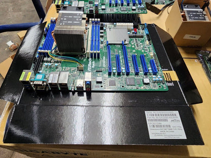 asrock rack epc621d8a w intel platinum 8259cl w 512gb ram w 10g nic top view