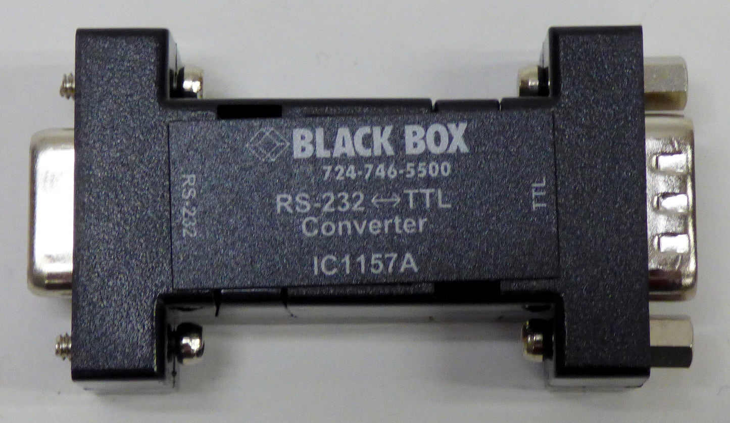 black box async rs-232 to 5v ttl interface converter top view