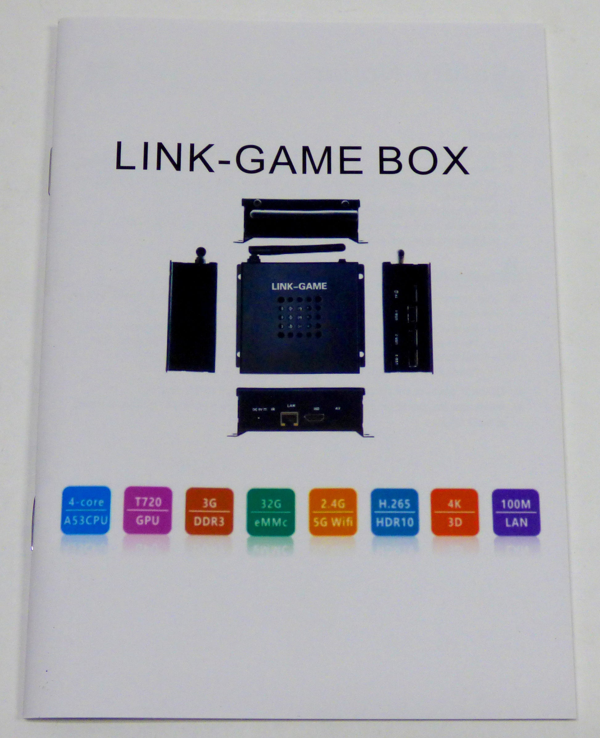 link-game video game box de-b1-1.0 owner's manual