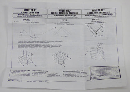 black box mediatrack 8 flat elbow base and cover installation instructions