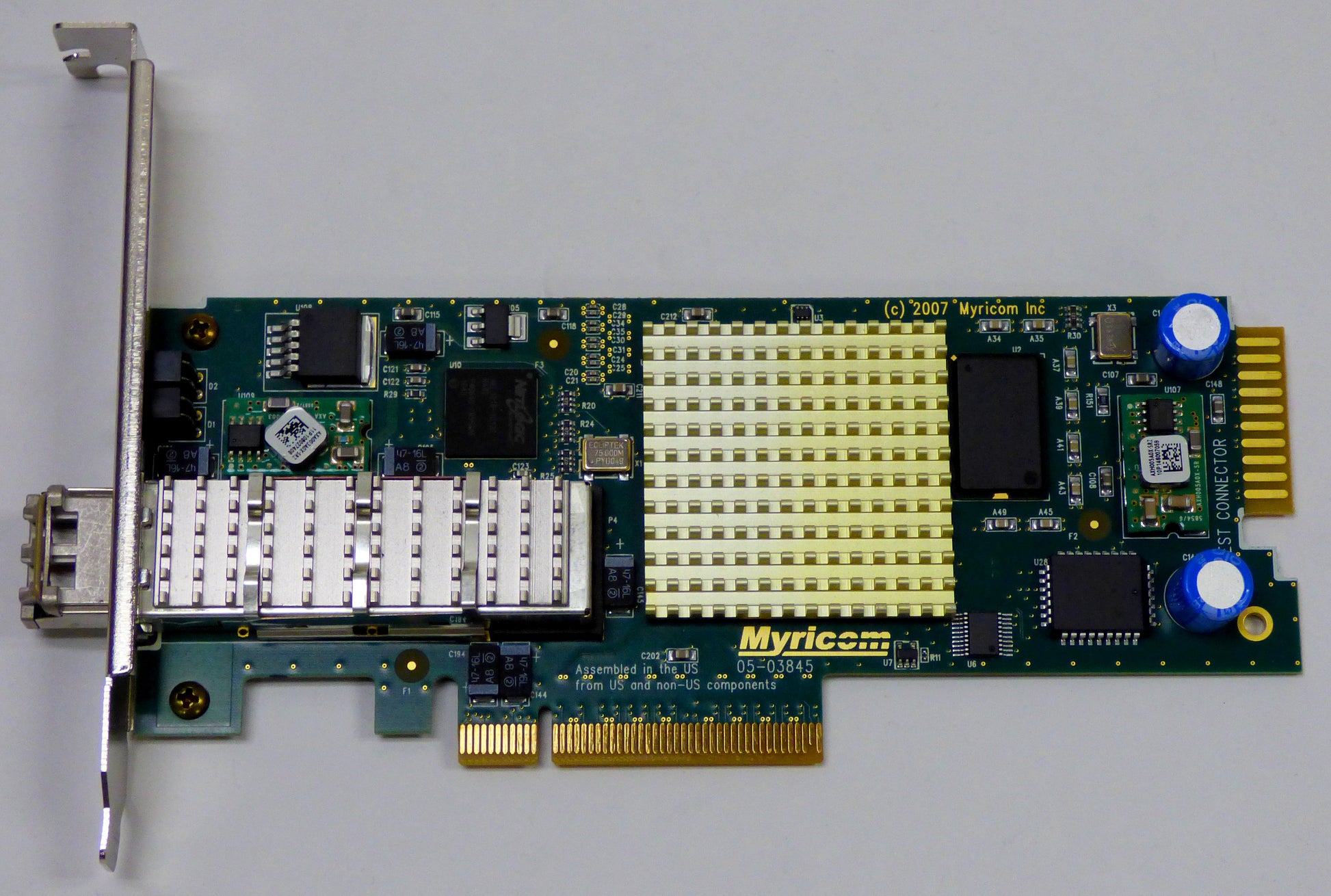 myricom 10g-pcie-8a-r top view