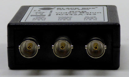 black box rgb video balun bottom ports