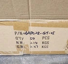 50 Pack 5ft Gray Black Box Slim-Net Cat 6A Patch Cable 28AWG UTP Snagless