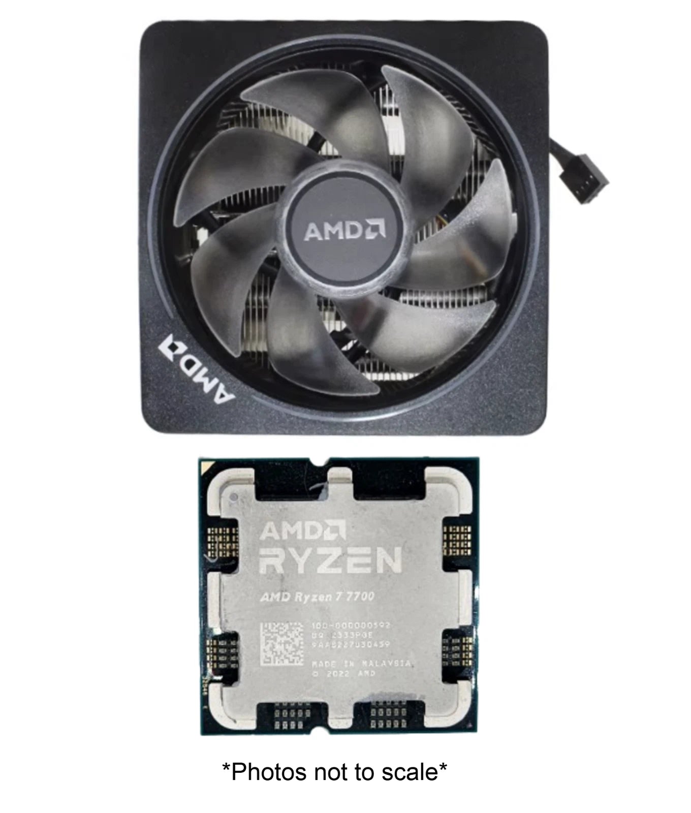 AMD Ryzen 7 7700 Processor (8-Core / 16-Thread, 3.8–5.3 GHz, AM5) + AMD RGB Cooler