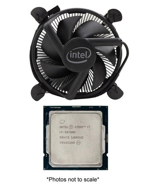 Intel Core i7-10700K Processor (8-Core / 16-Thread, 3.8–5.1 GHz, LGA1200) + Intel Fan