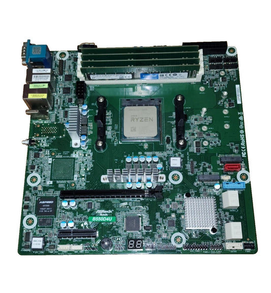 ASRock Rack B550D4U Server Motherboard + Ryzen 9 3950X + 64GB ECC DDR4 RAM Combo