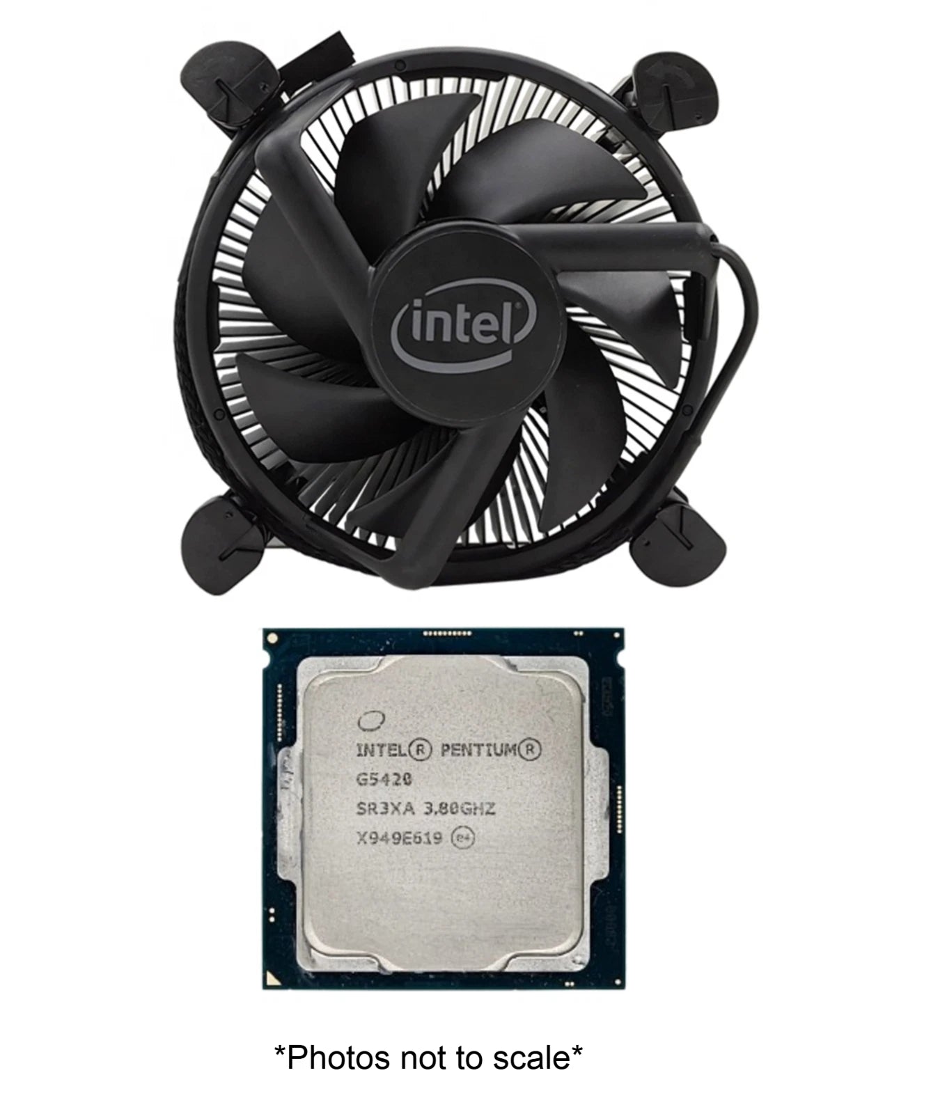 Intel Pentium G5420 Processor (2-Core / 4-Thread, 3.8 GHz, LGA1151) + Intel Fan