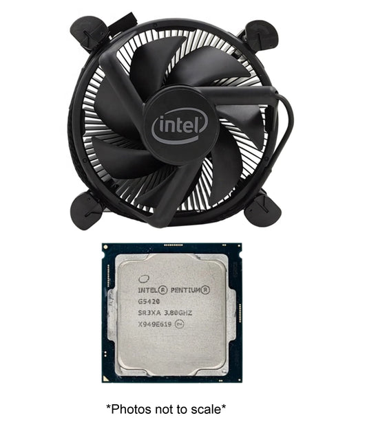 Intel Pentium G5420 Processor (2-Core / 4-Thread, 3.8 GHz, LGA1151) + Intel Fan