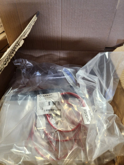 100 Pack 2ft Red Black Box Slim-Net Cat 6A Patch Cable 28AWG UTP Snagless
