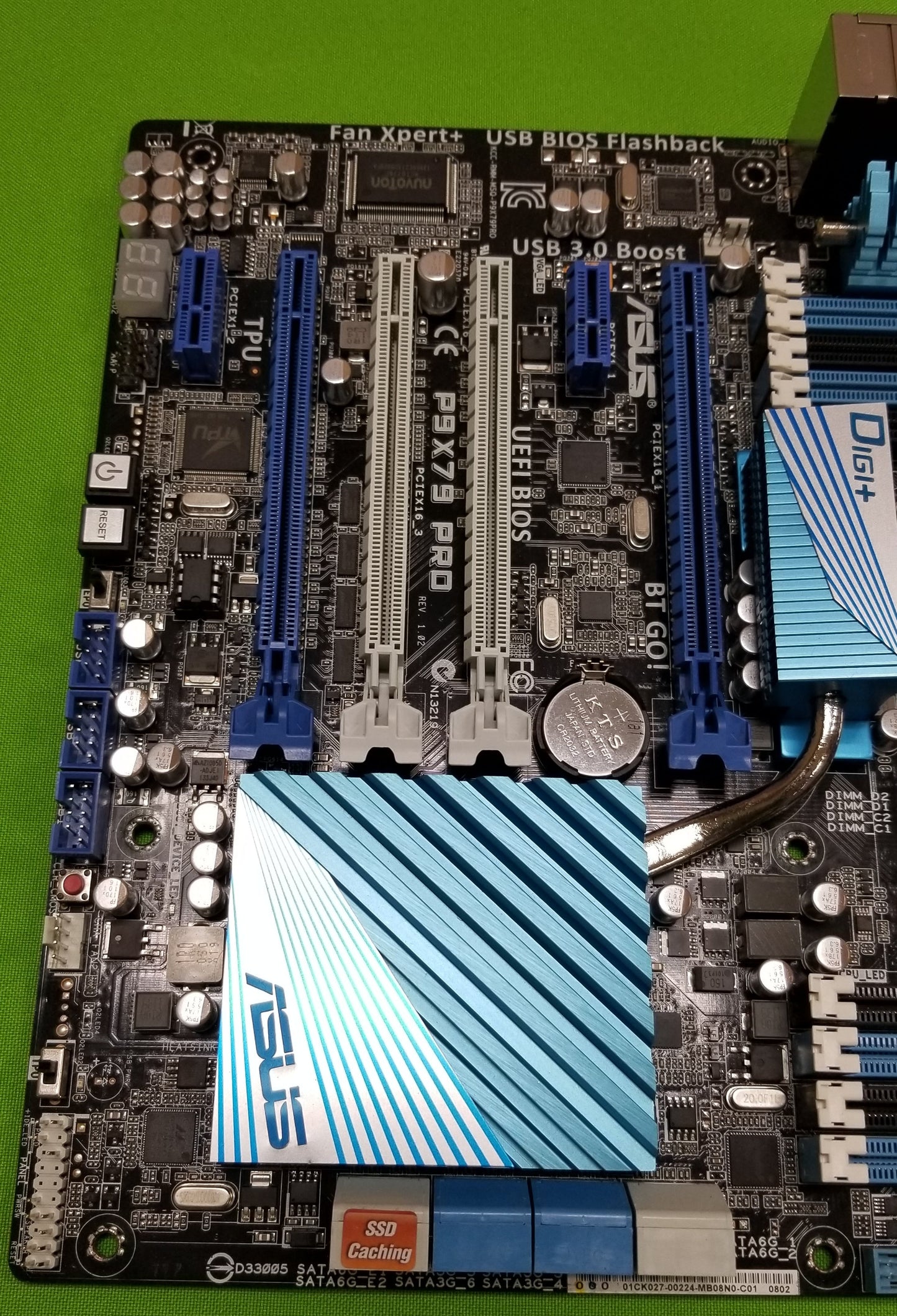 asus p9x79 pro pcie slots and connector pins