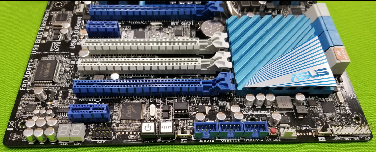 asus p9x79 pro pcie ports and connector pins