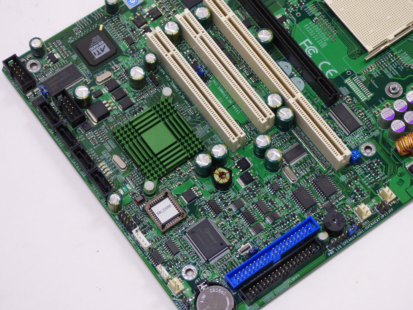 supermicro h8ssl-i2 pci and sata slots with connector pins