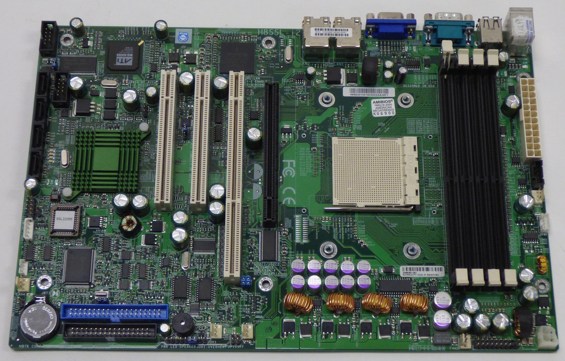 supermicro h8ssl-i2 top view