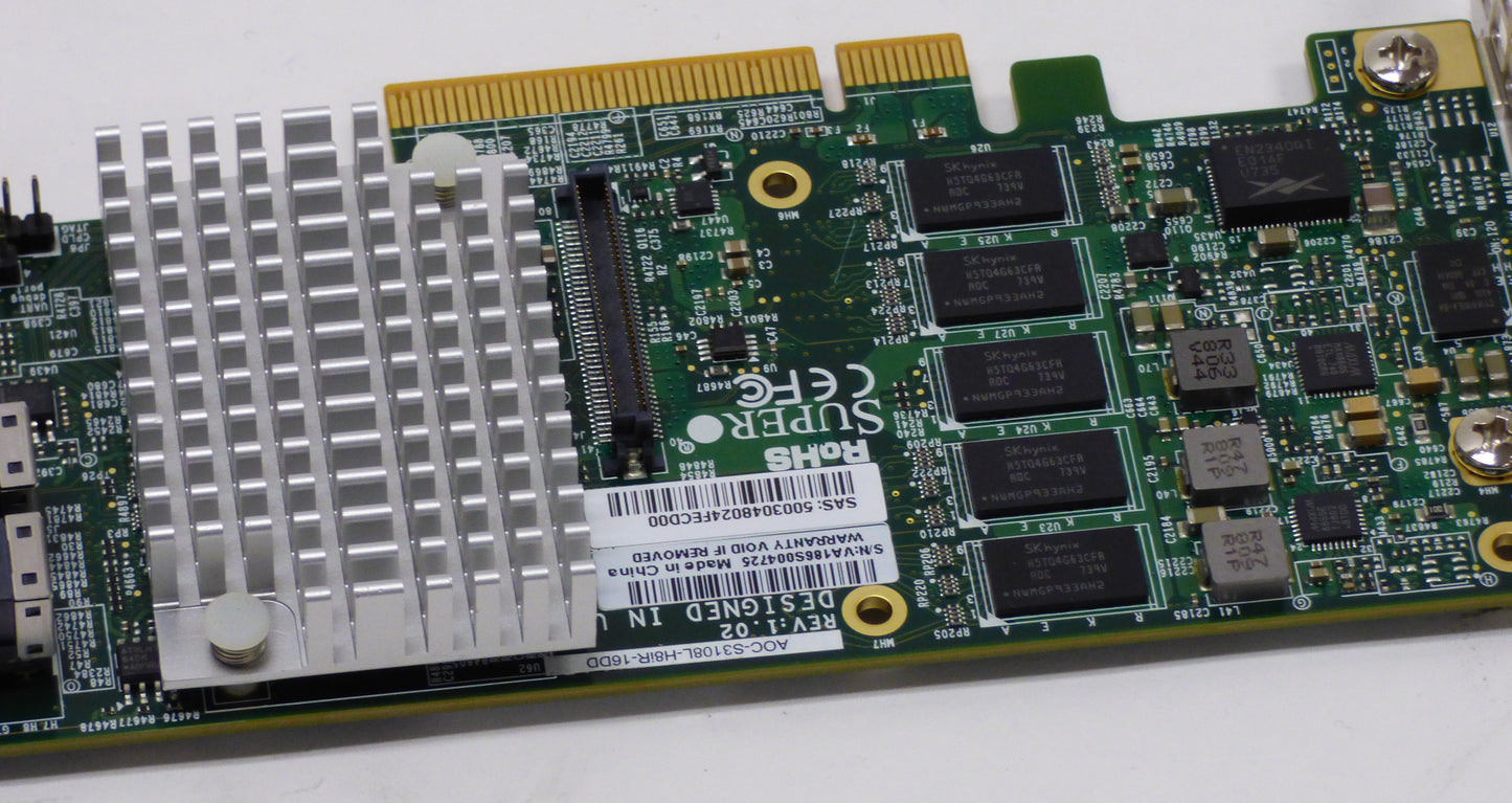 supermicro megaraid aoc-s3108l-h8ir-16dd pcie connector