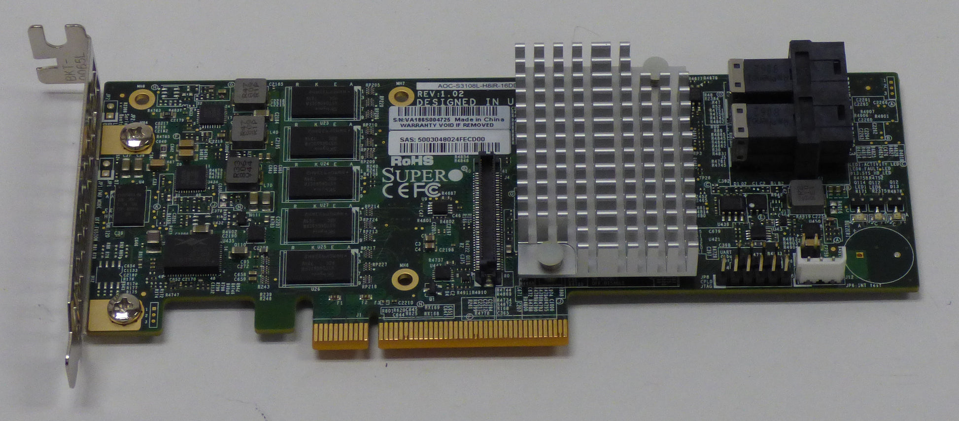 supermicro megaraid aoc-s3108l-h8ir-16dd top