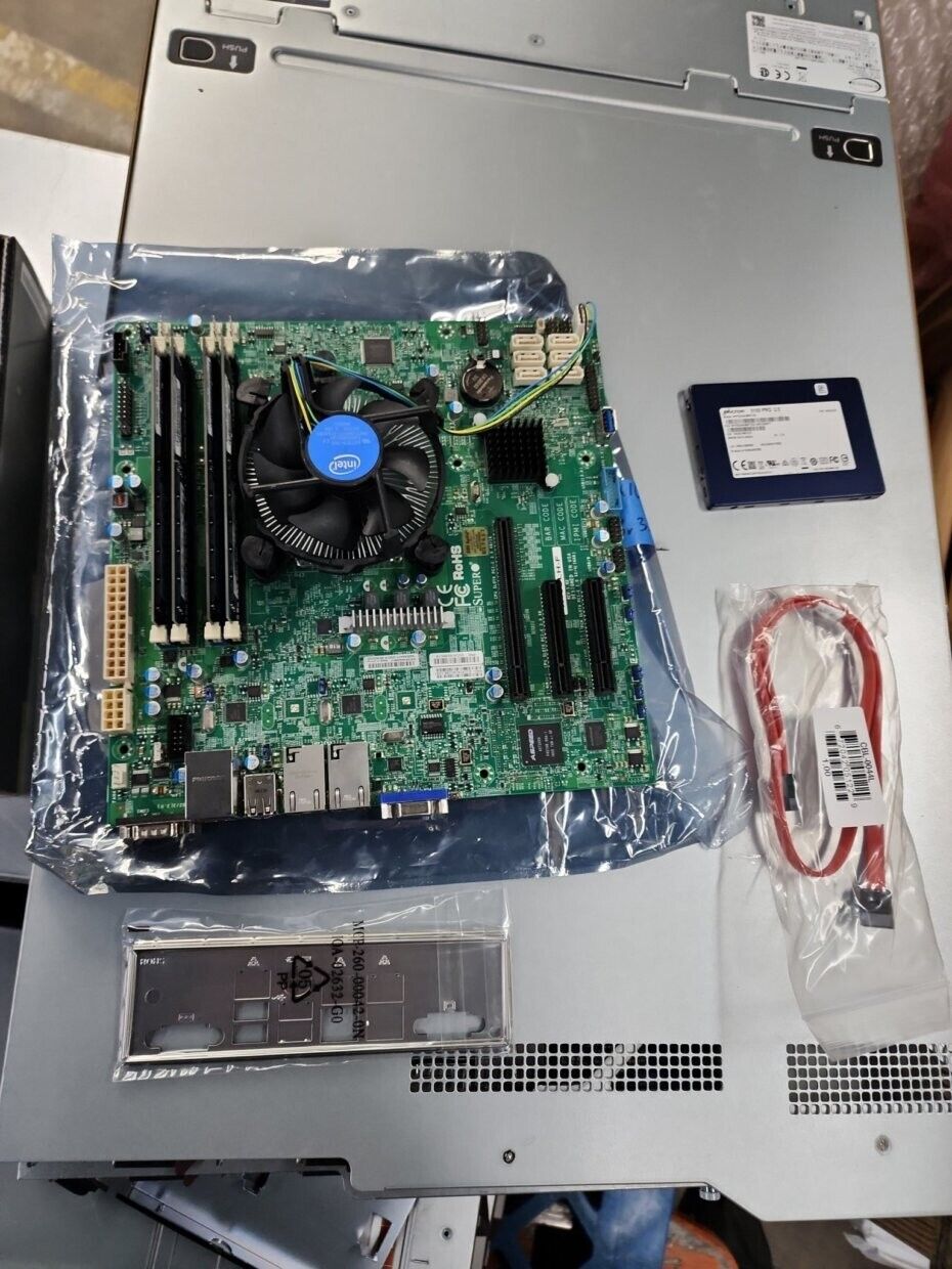 supermicro x10slh-f bundle with hard drive and io plate