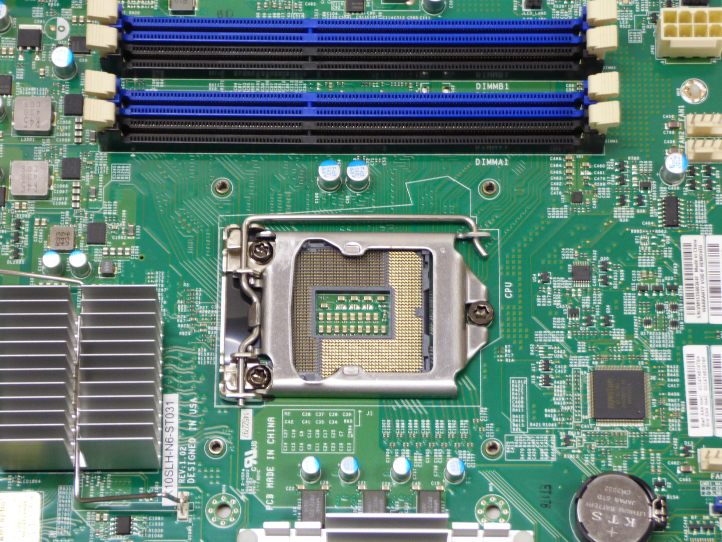 supermicro x10slh-n6-st031 cpu and dimm ports