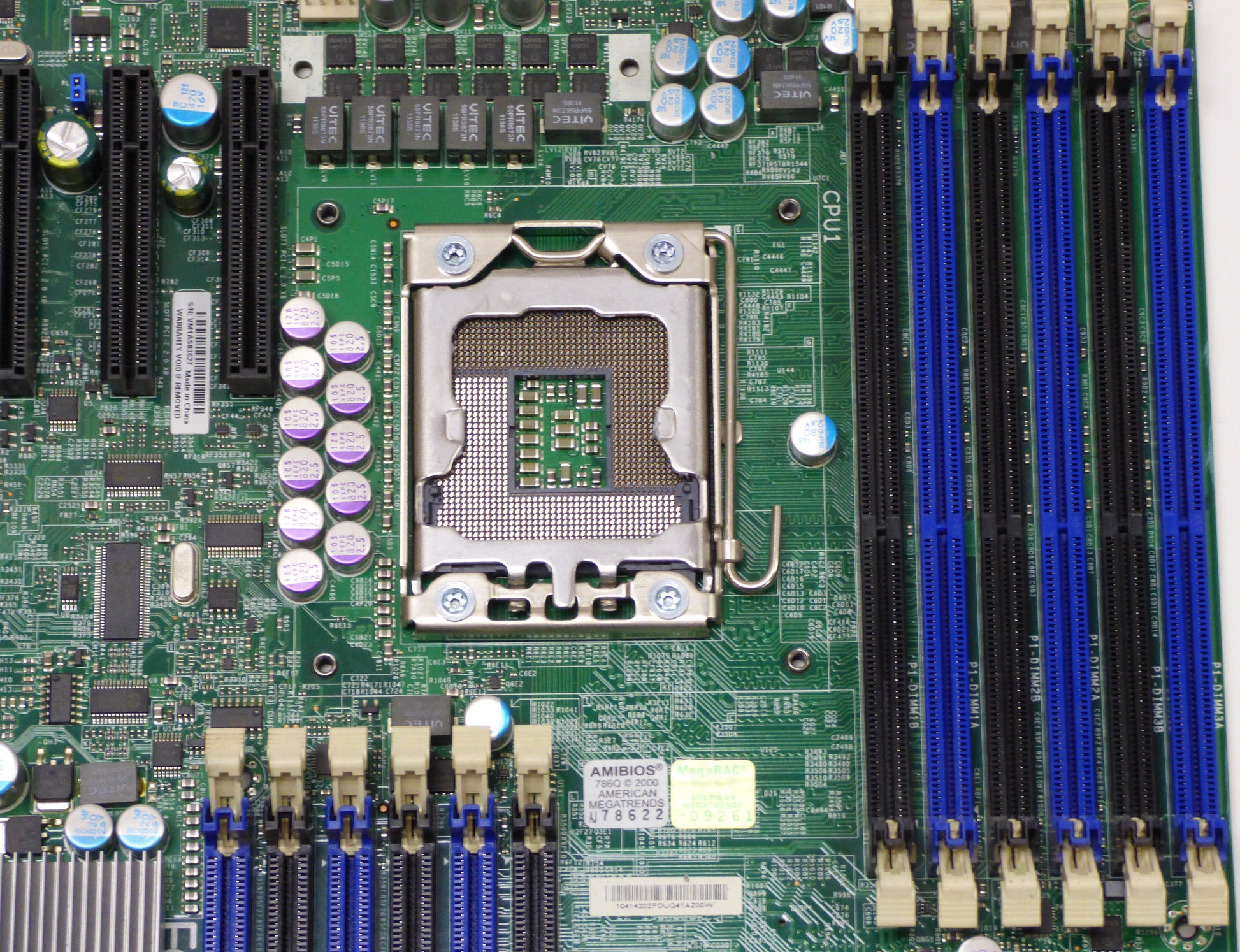 supermicro x8dt6-f-em09b cpu and dimm slots