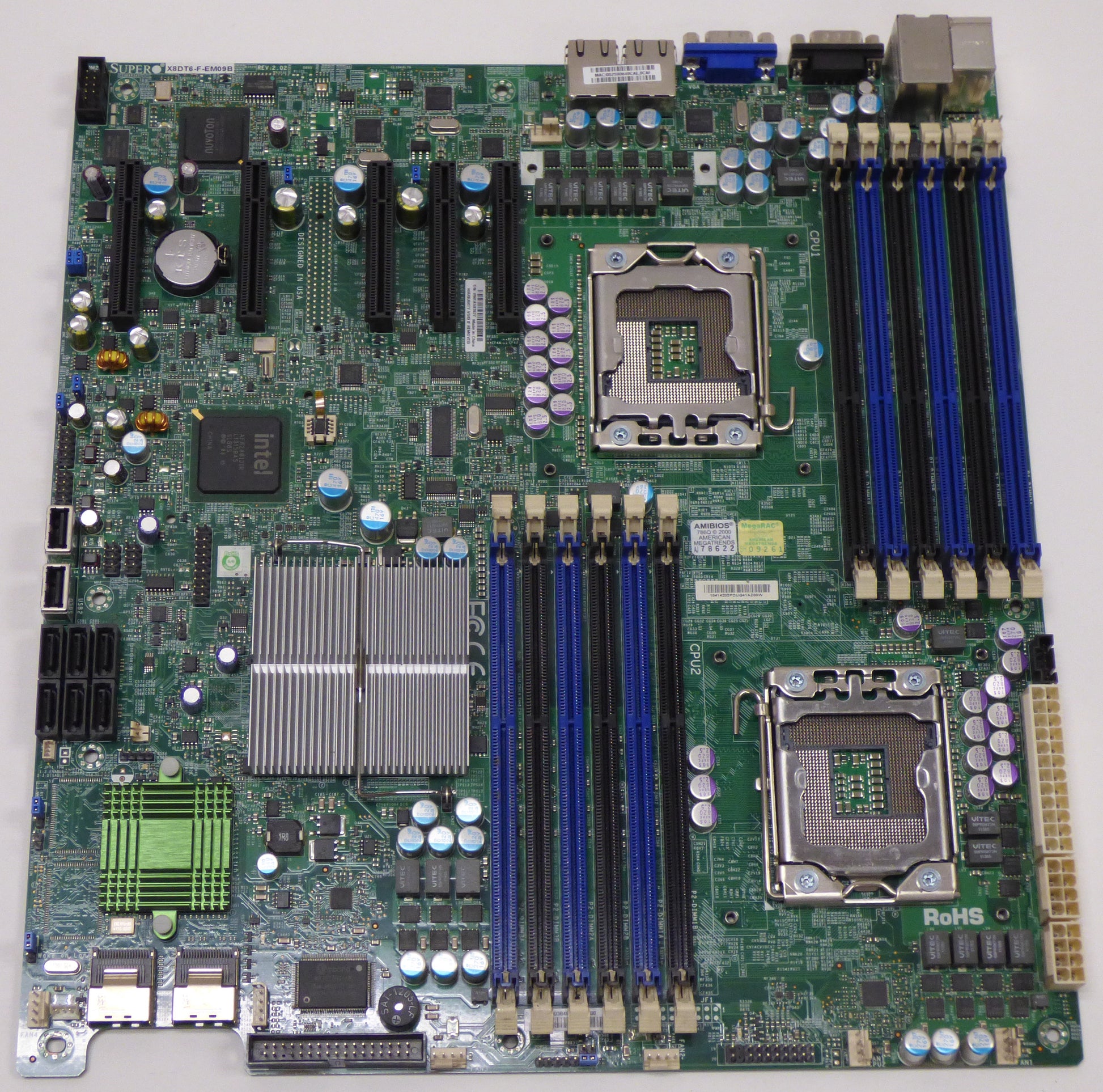 supermicro x8dt6-f-em09b top view