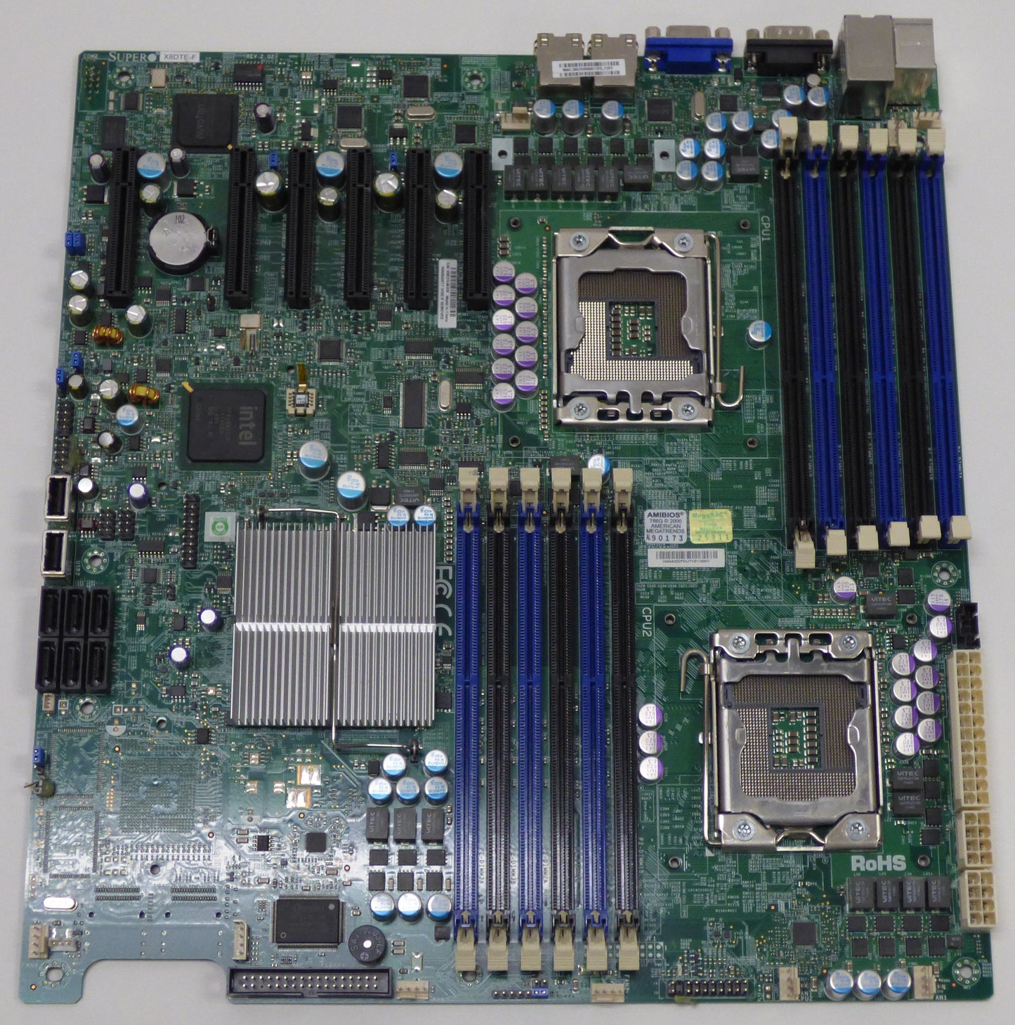 supermicro x8dte-f top view