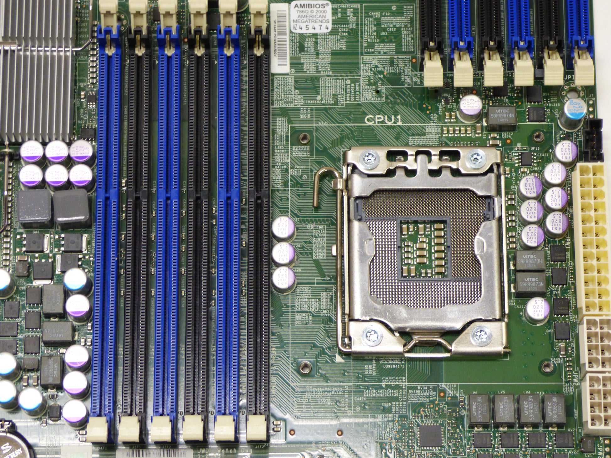 supermicro x8dth-if cpu 1 and dimm slots