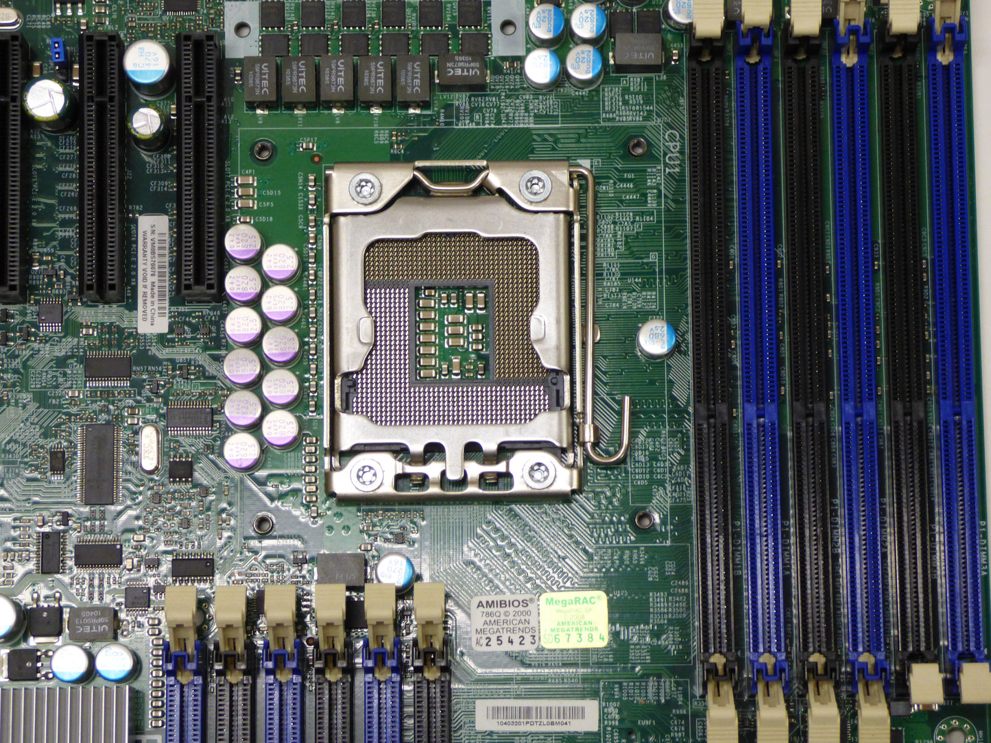 supermicro x8dti-f cpu 1 and dimm slots
