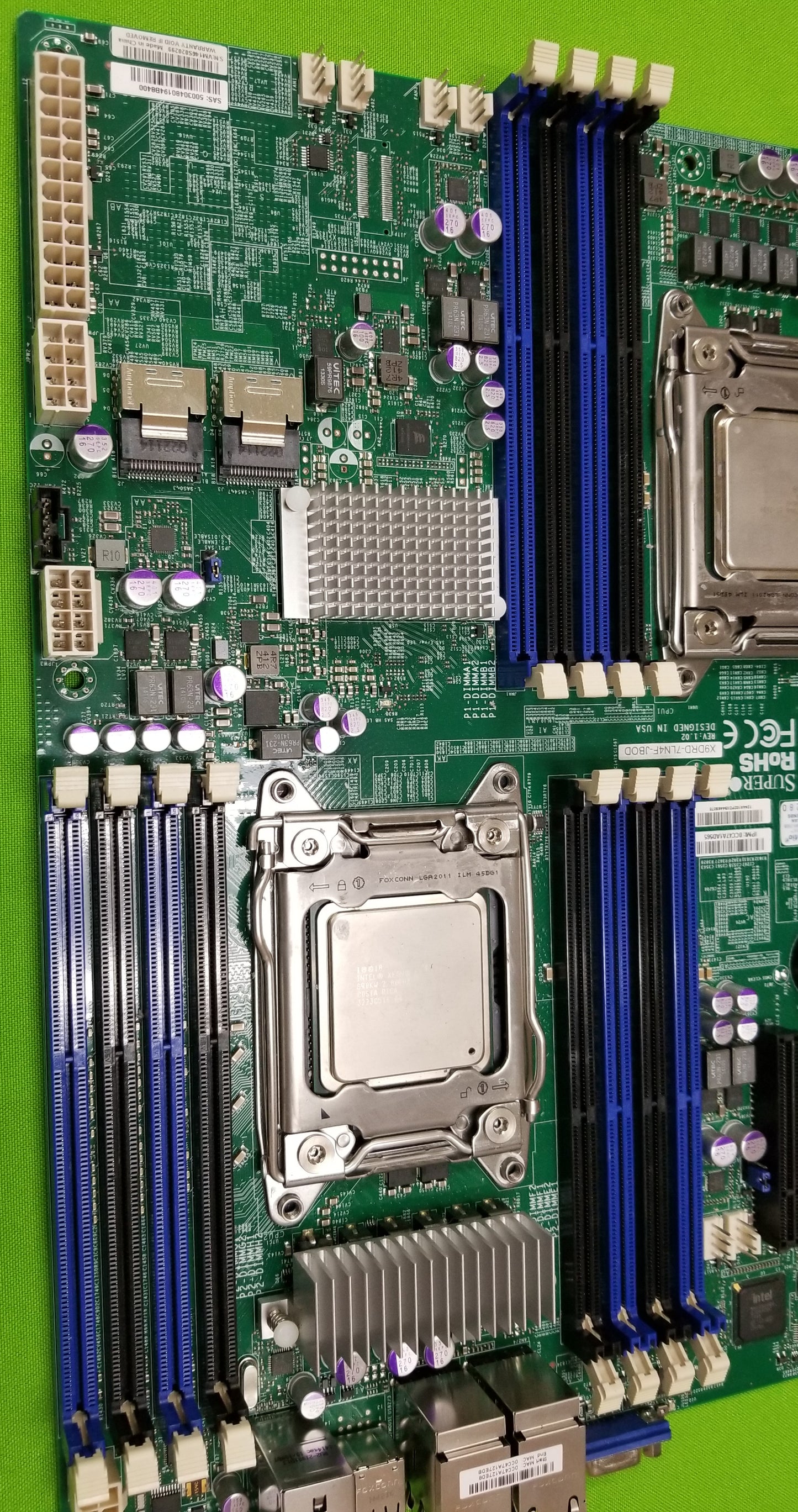 supermicro x9drd-7ln4f-jbod cpu 1 and dimm slots