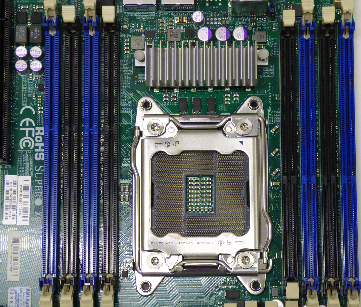 supermicro x9drw-if cpu 2 and dimm slots