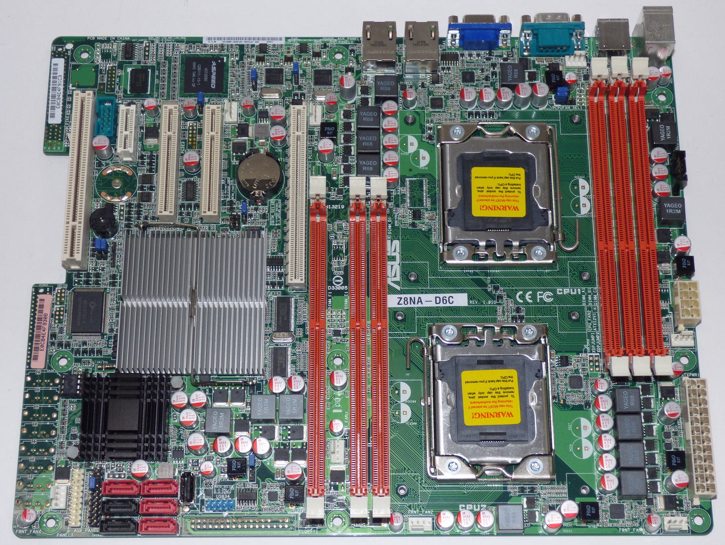 asus z8na-d6c top view